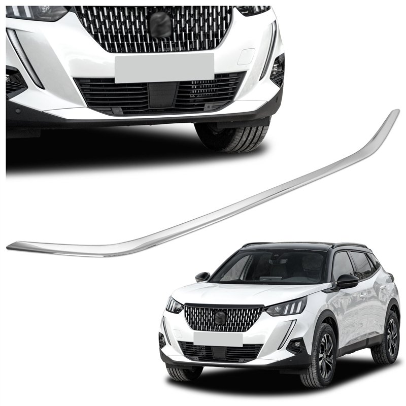 Front bumper grille trim for Peugeot 2008 PRE-FL 2020-2023
