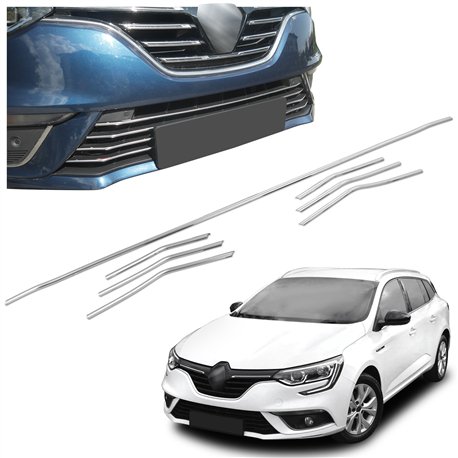 Listwy atrapy zderzaka przedniego Renault Megane Kombi Grandtour 2016-2024