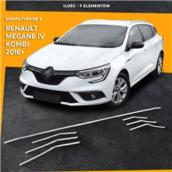 Listwy atrapy zderzaka przedniego Renault Megane Kombi Grandtour 2016-2024