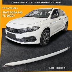 Front bumper grille trim for Fiat Egea Hatchback FL 2020-
