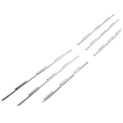 Listwy atrapy przedniej do Peugeot Rifter 2018- | Stal nierdzewna