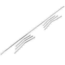 Front bumper grille trims for Renault Megane Hatchback 5D 2016-2024