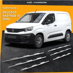 Listwy atrapy przedniej do Peugeot Partner 2018-