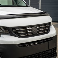 Front grille trims for Peugeot Partner 2018- | Stainless steel