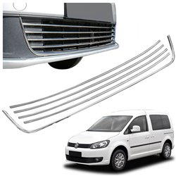 Front bumper grille trims for Volkswagen VW Caddy FL 2010-2015