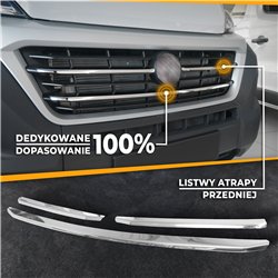 Listwy atrapy przedniej do Fiat Ducato FL 2014-2021
