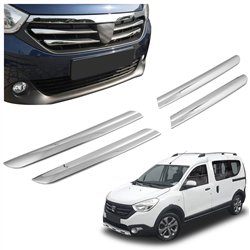 Front grille trims for Dacia Dokker 2012-2020 | Stainless steel