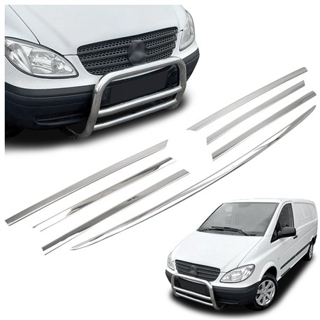 Front grille trims for Mercedes Vito PRE-FL 2003-2010