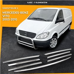 Front grille trims for Mercedes Vito PRE-FL 2003-2010