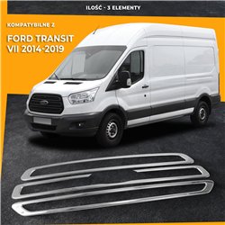 Listwy atrapy przedniej do Ford Transit PRE-FL 2014-2019