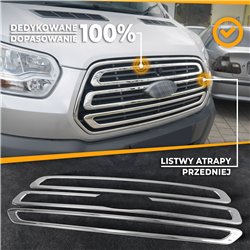 Listwy atrapy przedniej do Ford Transit PRE-FL 2014-2019