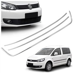 Front bumper grille trims for Volkswagen VW Caddy FL 2010-2015