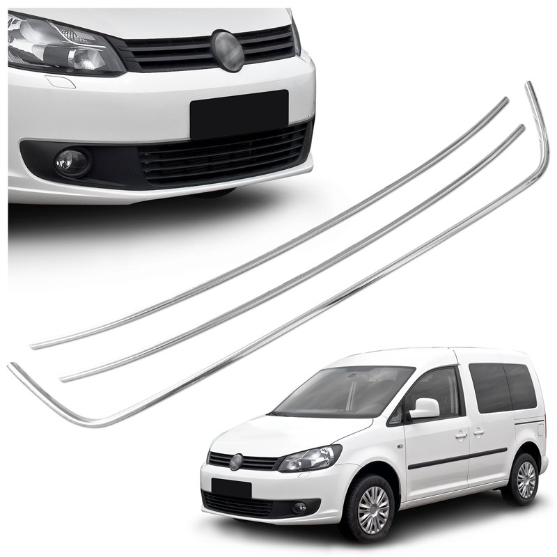 Front bumper grille trims for Volkswagen VW Caddy FL 2010-2015
