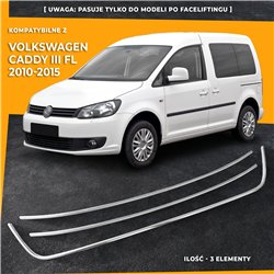 Listwy atrapy zderzaka przedniego Volkswagen VW Caddy FL 2010-2015