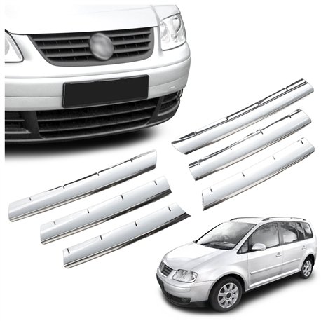 Listwy atrapy przedniej do Volkswagen VW Touran PRE-FL 2003-2006