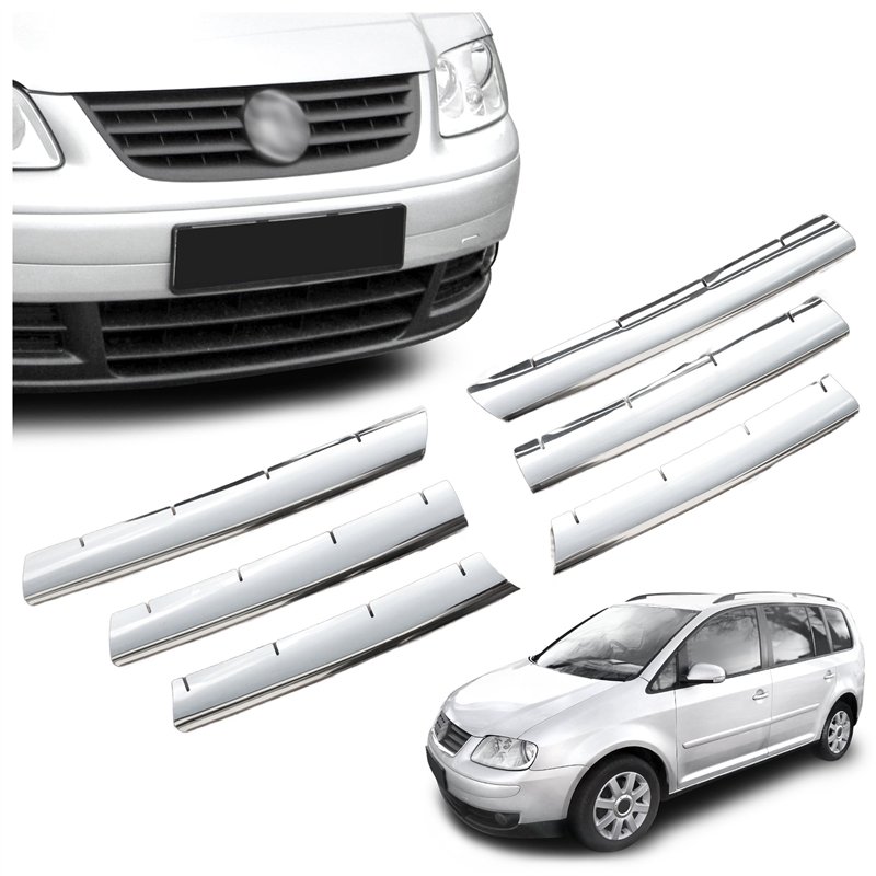 Listwy atrapy przedniej do Volkswagen VW Touran PRE-FL 2003-2006