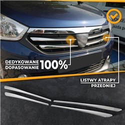 Listwy atrapy przedniej do Dacia Lodgy PRE-FL 2012-2017