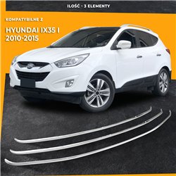 Front grille trims for Hyundai ix35 2010-2018 | Stainless steel