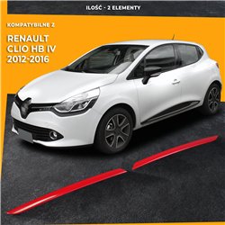 Listwy atrapy przedniej Renault Clio Hatchback 5D PRE-FL 2012-2016