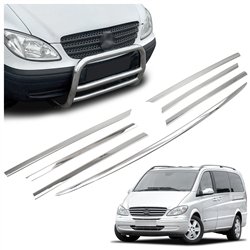 Front grille trims for Mercedes Viano PRE-FL 2003-2010