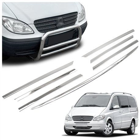 Front grille trims for Mercedes Viano PRE-FL 2003-2010