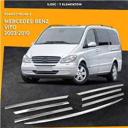 Front grille trims for Mercedes Viano PRE-FL 2003-2010