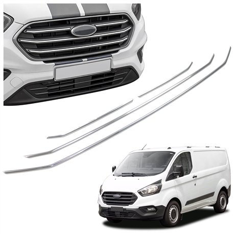 Front grille trims for Ford Transit Custom FL 2018-2023
