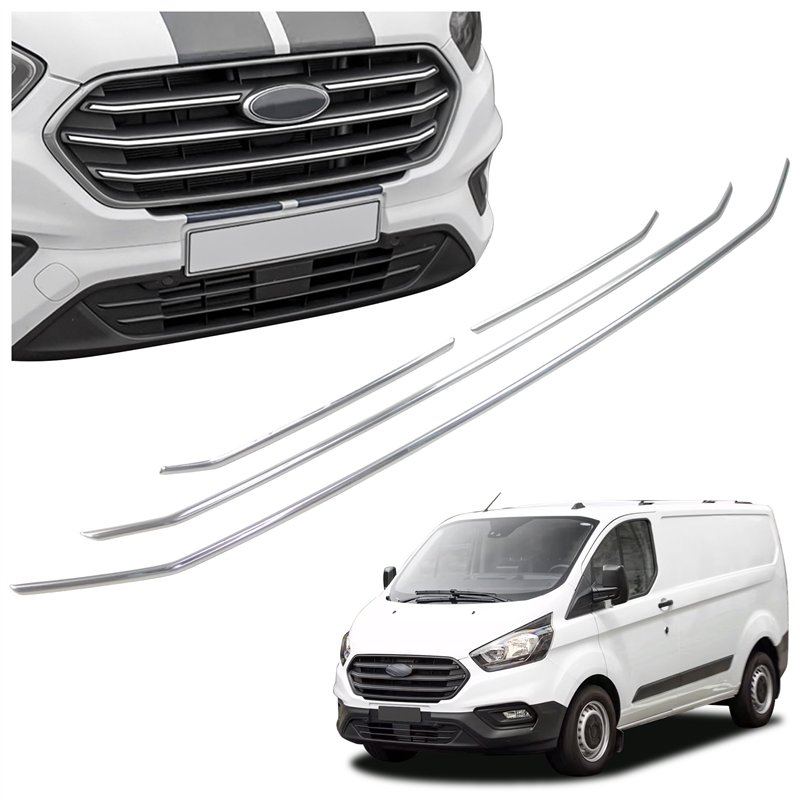 Front grille trims for Ford Transit Custom FL 2018-2023