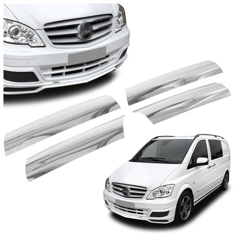Front grille trims for Mercedes Vito FL 2010-2014