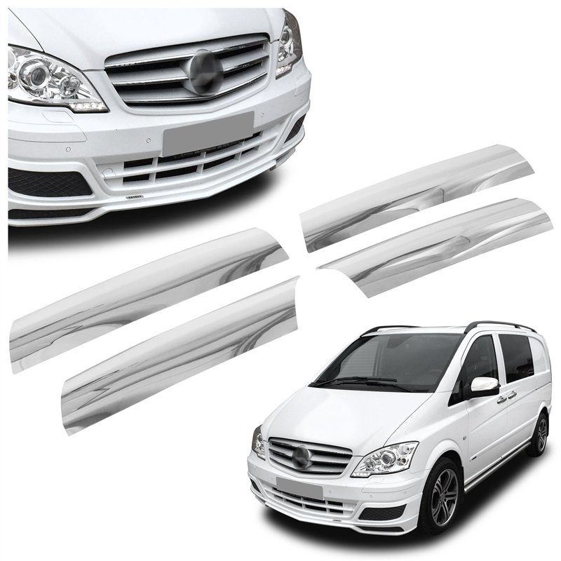 Front grille trims for Mercedes Vito FL 2010-2014