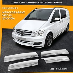 Front grille trims for Mercedes Vito FL 2010-2014