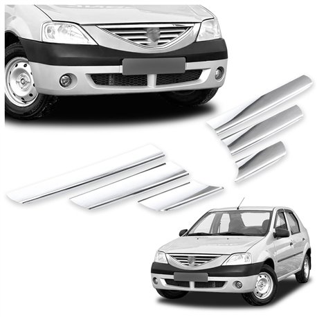 Front grille trims for Dacia Logan Sedan 4D 2005-2010
