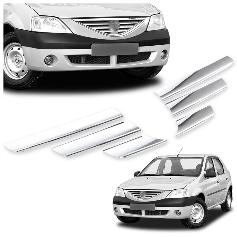 Front grille trims for Dacia Logan Sedan 4D 2005-2010