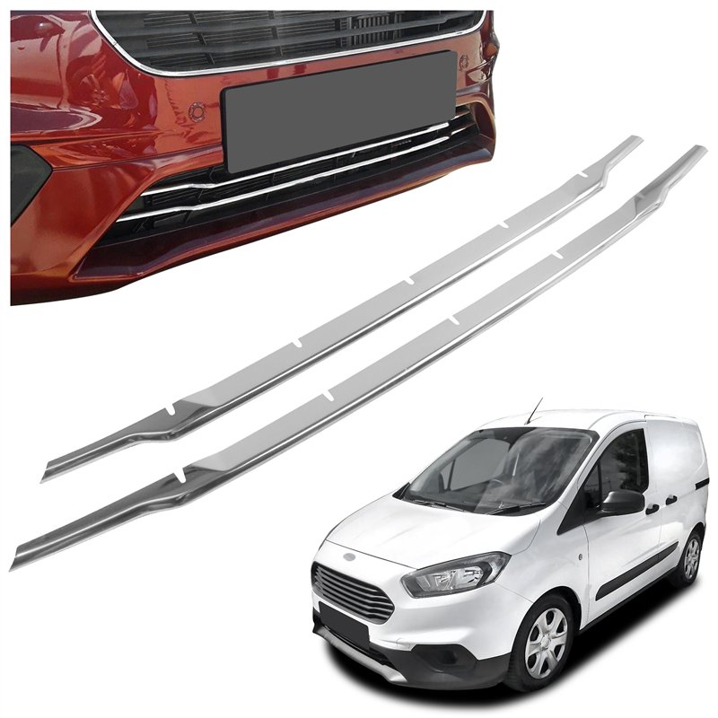 Front bumper grille trims for Ford Transit Courier FL 2018-2023