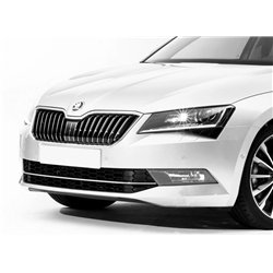 Front bumper grille trims for Skoda Superb Liftback PRE-FL 2015-2019