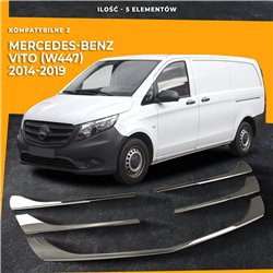 Front grille trims for Mercedes Vito PRE-FL 2014-2019