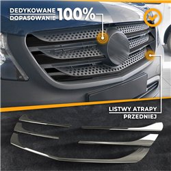 Listwy atrapy przedniej do Mercedes Vito PRE-FL 2014-2019