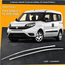 Listwy atrapy przedniej do Fiat Doblo FL 2015-2022