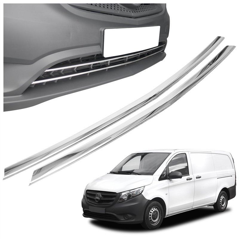 Front bumper grille trims for Mercedes Vito Cargo PRE-FL 2014-2019
