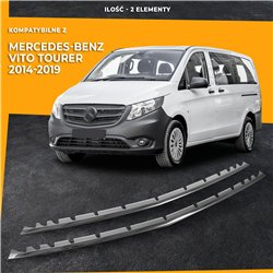 Front bumper grille trims for Mercedes Vito Tourer PRE-FL 2014-2019