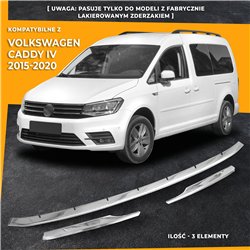 Front bumper grille trims for Volkswagen VW Caddy 2015-2020