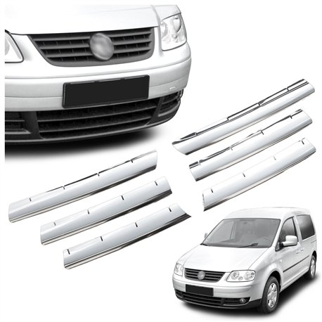 Front grille trims for Volkswagen VW Caddy Life 2004-2010