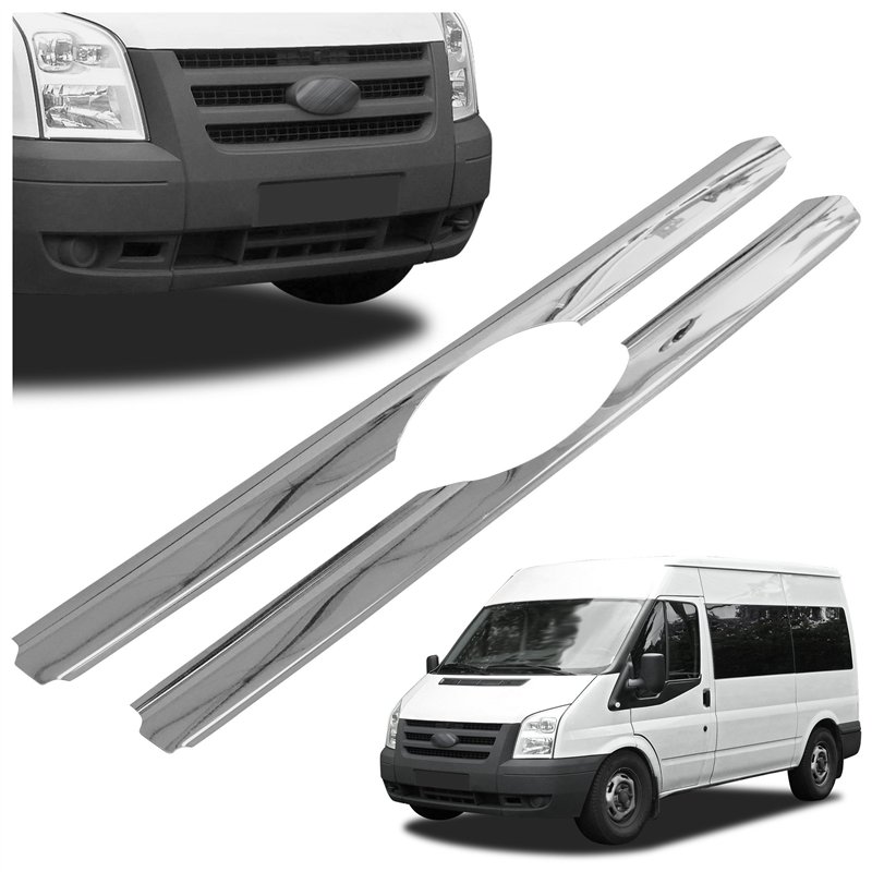 Front grille trims for Ford Transit 2006-2014 | Stainless steel