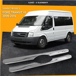 Front grille trims for Ford Transit 2006-2014 | Stainless steel