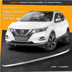 Front bumper grille trim for Nissan Qashqai FL 2017-2021