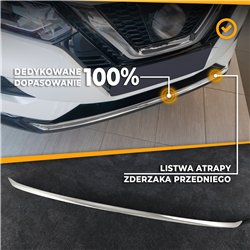 Front bumper grille trim for Nissan Qashqai FL 2017-2021