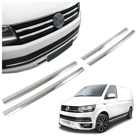 Front grille trims for Volkswagen VW Transporter 2015-2019