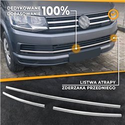 Front bumper grille trims for Volkswagen VW Caravelle 2015-2019