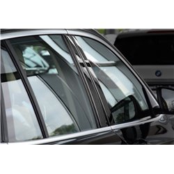 Side pillar covers for BMW X1 2015-2022 | Black Carbon fiber