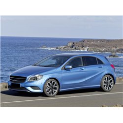 Nakładki na słupki boczne Mercedes A-Klasa Hatchback 5D 2012-2018 | Włókno węglowe Karbon